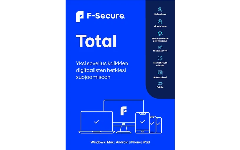 F-secure Total 5 laitetta 1 vuosi